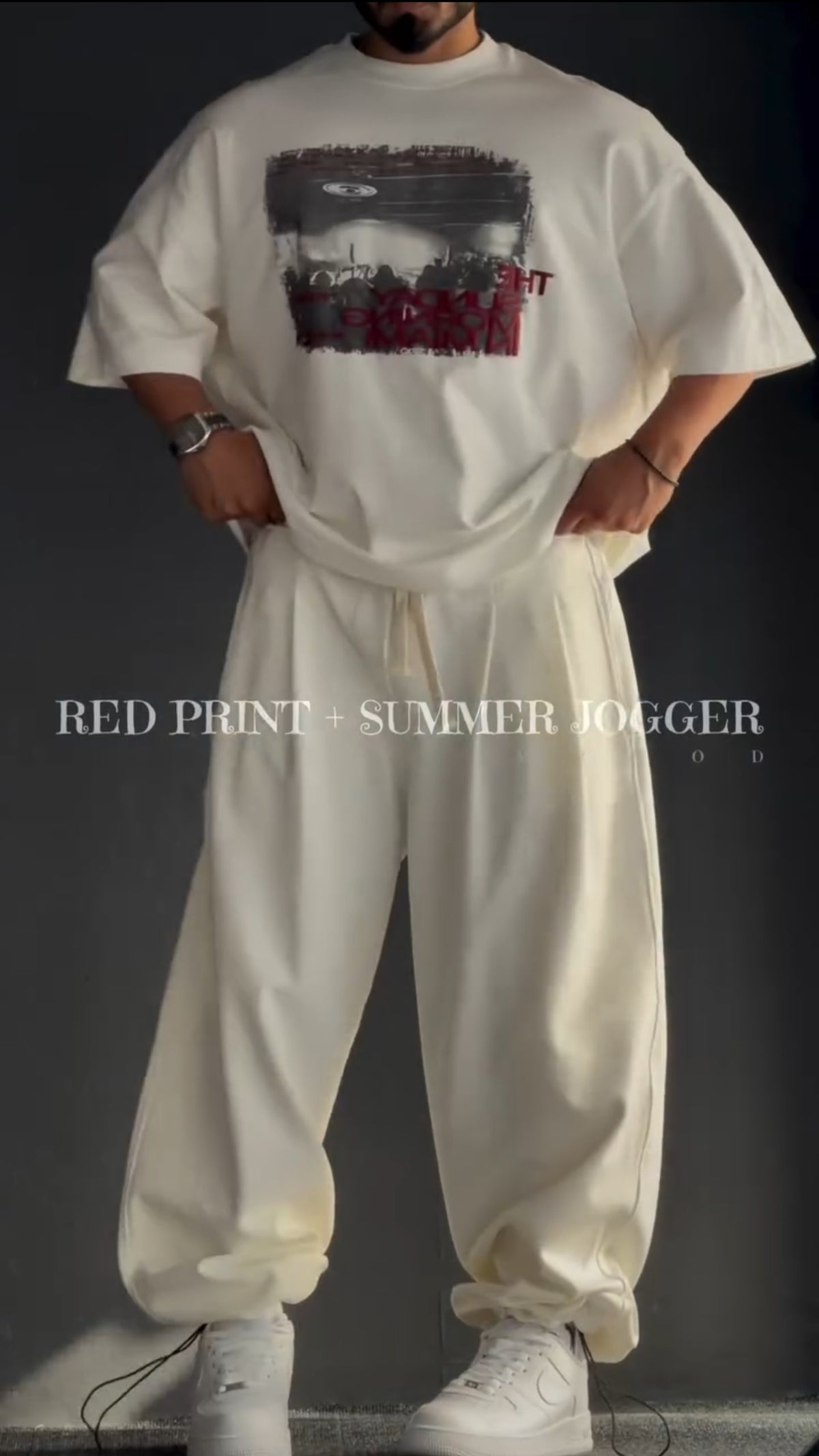 Off white red print