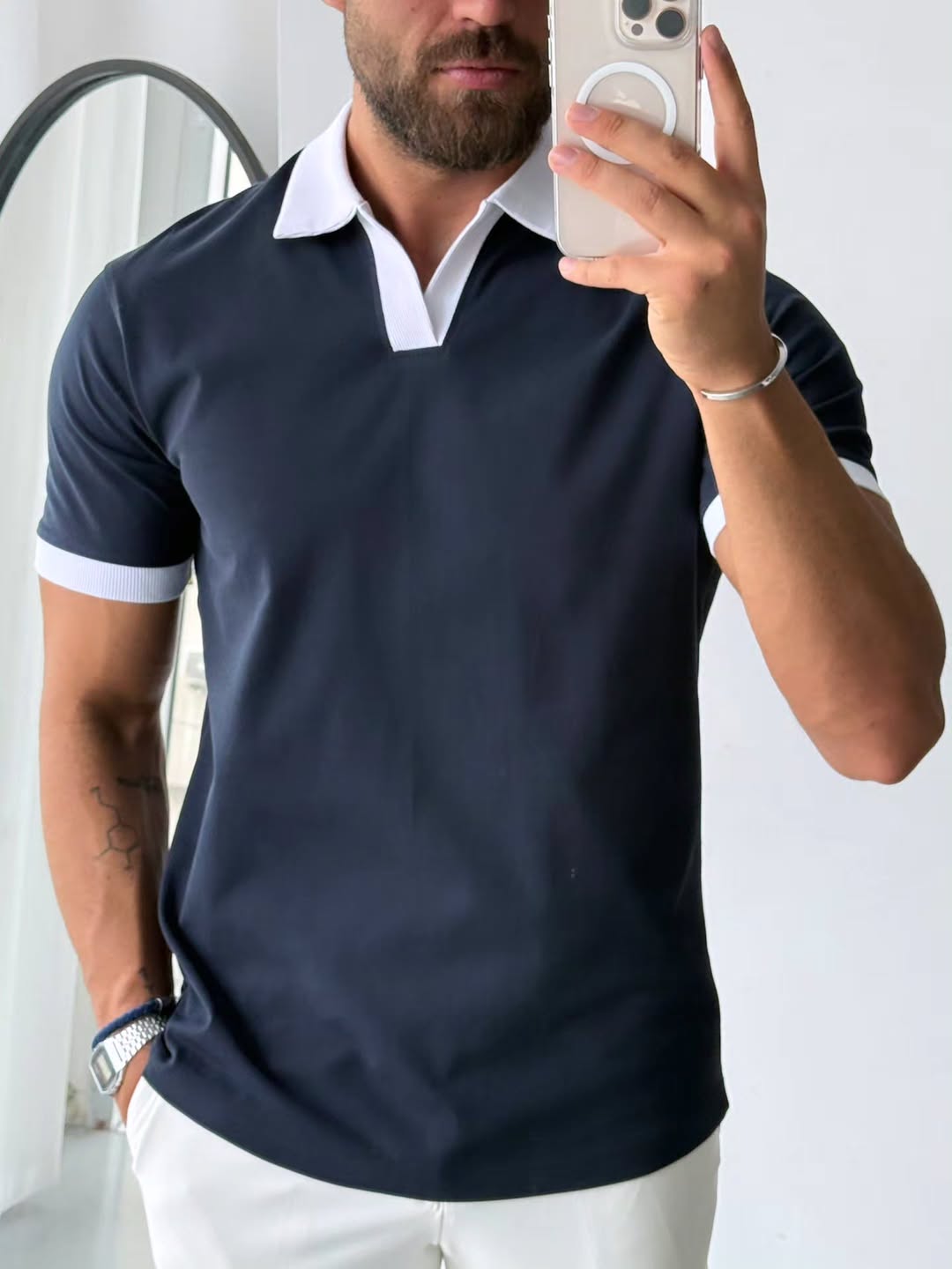 Classic navy polo